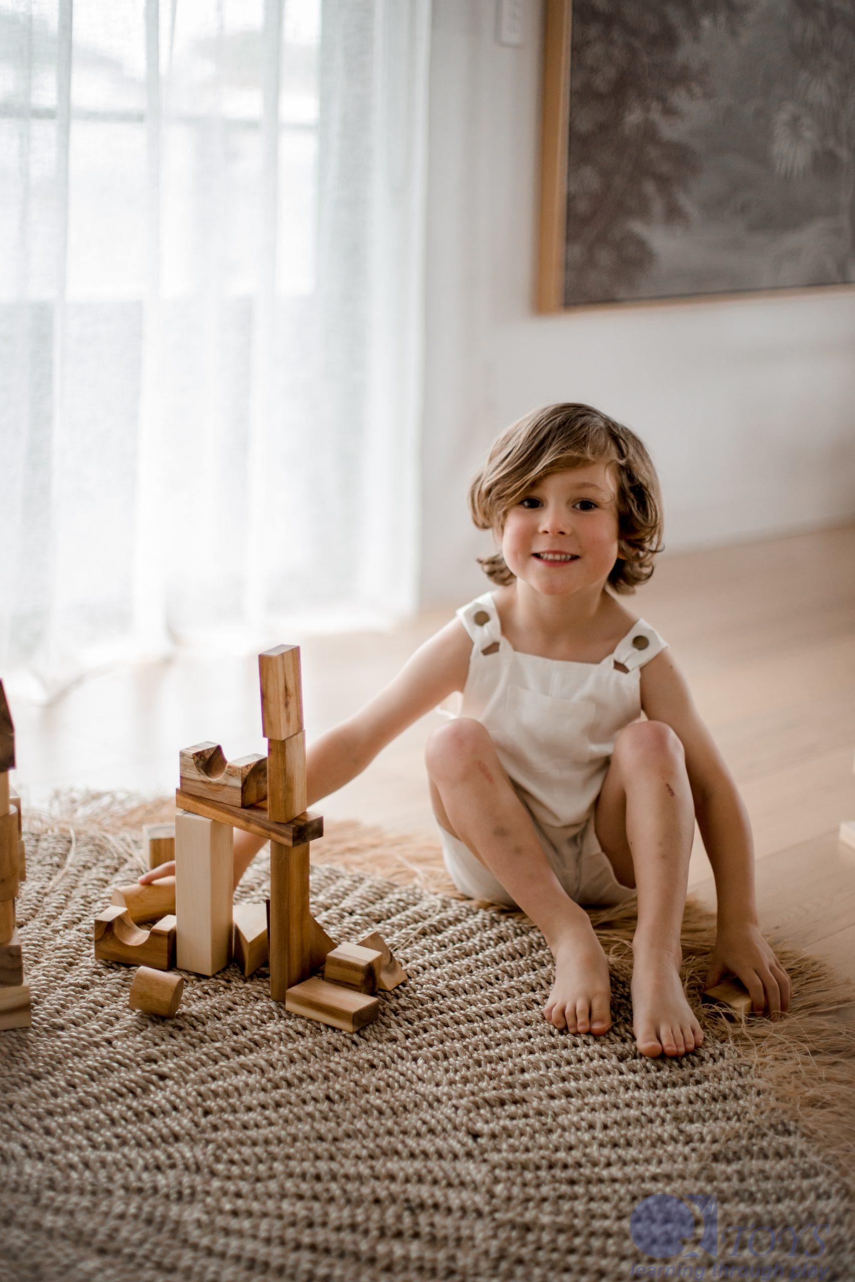 Bộ Đồ Chơi Xây Dựng 34 Khối Gỗ